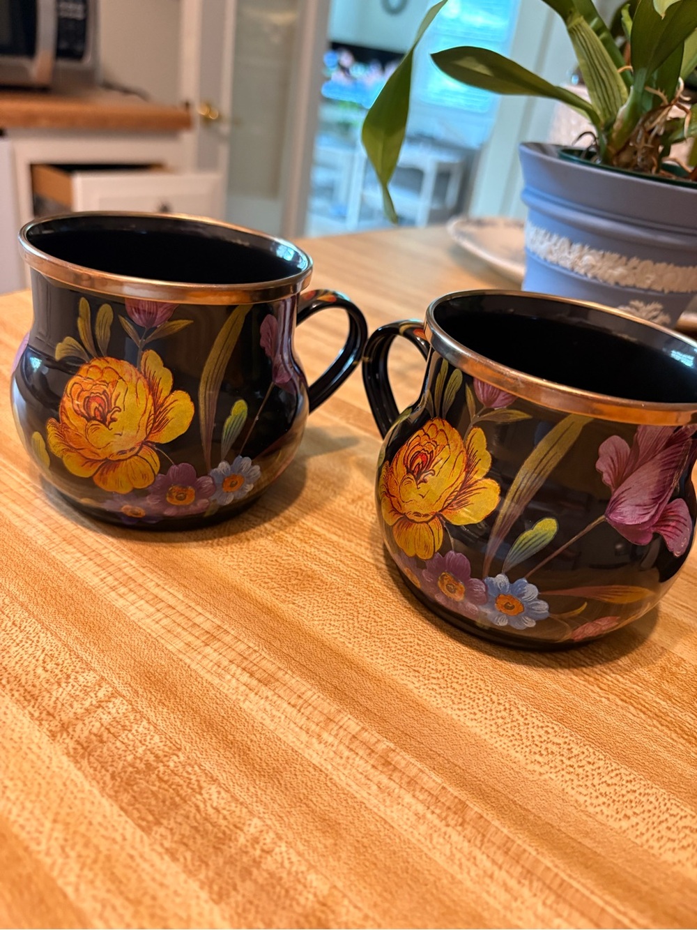 Mackenzie-Childs Flower Market Mugs- Set of 2